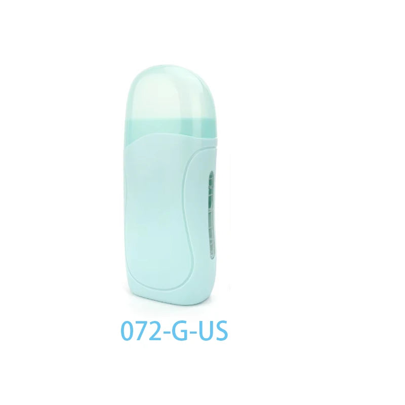 A light blue professional waxing heater and depilatory kit with a rounded, elongated design.