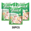 A package of 30 foot detox patches for stress relief and detoxification, packaged in green and white.