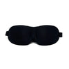 Black comfortable 3D sleep mask designed for light blocking