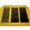 A yellow box containing multiple rows of black lash clusters for dramatic eye looks.