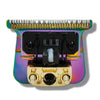 A professional replaceable blade for trimmers and clippers with a metal guard and housing.