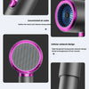 Design details of a high-speed series hair dryer showing the casing, air outlet, mesh head, and power cord.