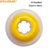 A roll of yellow dental orthodontic elastic chain labeled Color11 Short