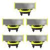 A set of four universal replacement razor blades shown in various orientations and close-ups.