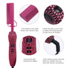 Fer à lisser en céramique rose avec strass, montrant l'outil et ses composants.