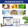 Tiras de aceite de coco natural premium para dientes sensibles