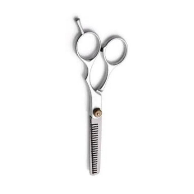 A pair of professional 6-inch barber scissors and thinning shears set.