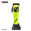A yellow cordless hair trimmer kit with a black base and professional branding.