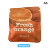 Un paquet de trois bâtons d'épices d'orange frais pour un inhalateur d'huiles essentielles.