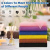Pile de six éponges exfoliantes réutilisables colorées (rose, violet, bleu, jaune, marron et bleu clair)