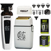 A set of BRDCLIP professional brushless electric hair trimmers and attachments for grooming.