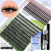 A package of Groinneya DIY spiky lash clusters for bold extensions showing various lash styles and lengths.