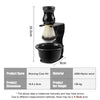 Black professional shaving kit with a bowl and stand for facial hair grooming
