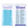 Pack of 20 silicone ligature ties in various colors for dental orthodontic use