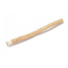 A natural miswak toothbrush with a light beige, fibrous stick.
