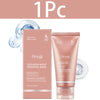 A tube of Hovygi Collagen Night Wrapping Mask with a clear disc and some water droplets.
