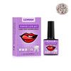 Caja y botella del kit de señuelo LUNOON Tooth Gem, con sonrisa brillante, componentes adhesivos y luz UV.