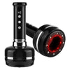 A black 3-in-1 cupping, scraping, and red light therapy massage tool with a cylindrical body and a round head.