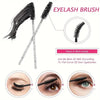 An eyelash brush is shown, highlighting its design and flexibility for curling eyelashes.