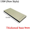 A rectangular diamond sharpening stone with a 151mm length and a thickened base of 9mm.