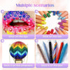 Collection d'autocollants variés pour lèvres, ongles, ornements et stylos.