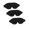 Black 3D full shading sleep mask designed for eye relief.
