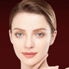 Close-up of a woman's face showing before and after results of fade spots treatment.