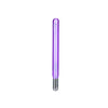 A purple high frequency facial electrotherapy wand with a silver tip.