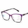 Purple progressive multifocal reading glasses with anti-blue light protection