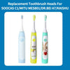 Three replacement toothbrush heads for SOOCAS C1/MITU MES801/DR.BEI A7/KAISHU electric toothbrushes