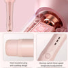 Pink automatic ceramic curling iron with anti-tear design and temperature adjustment features