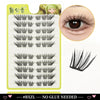 A package of Dingsen Cluster Eyelash Extensions showing various lash styles and a close-up of individual lashes.