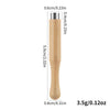 A long, cylindrical nail magnet wand with a beige body and silver cap, measuring 5.9cm long.