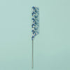 A set of anti-static rat tail combs featuring blue butterfly designs on a white background.