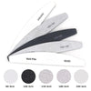 A set of professional nail files showing various grits from 80 to 240, including white and black options.
