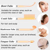 A collection of three facial electrotherapy tubes: Bent Tube, Comb Tube, Mushroom Tube, and Tongue Tube.