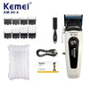 Kemei KM-90-4 electric hair clipper with multiple guards and accessories for professional use