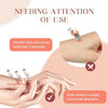 Hands demonstrate the proper use of a Deep Pore Vacuum Facial Cleanser by sliding it slowly in a single horizontal direction 