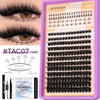 A box of Groinneya lash extensions showing various lash styles and lengths for professional use.
