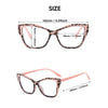 A pair of elegant cat eye anti-blue light reading glasses with a tortoiseshell pattern.