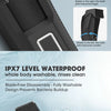 Vista cercana de una recortadora eléctrica negra con ajustes de corte finos y diseño impermeable IPX7.
