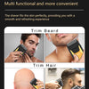 Sammlung von Pflegewerkzeugen, darunter ein Trimmer für Bart und Haare sowie eine Rasierklinge mit doppelter Folie.