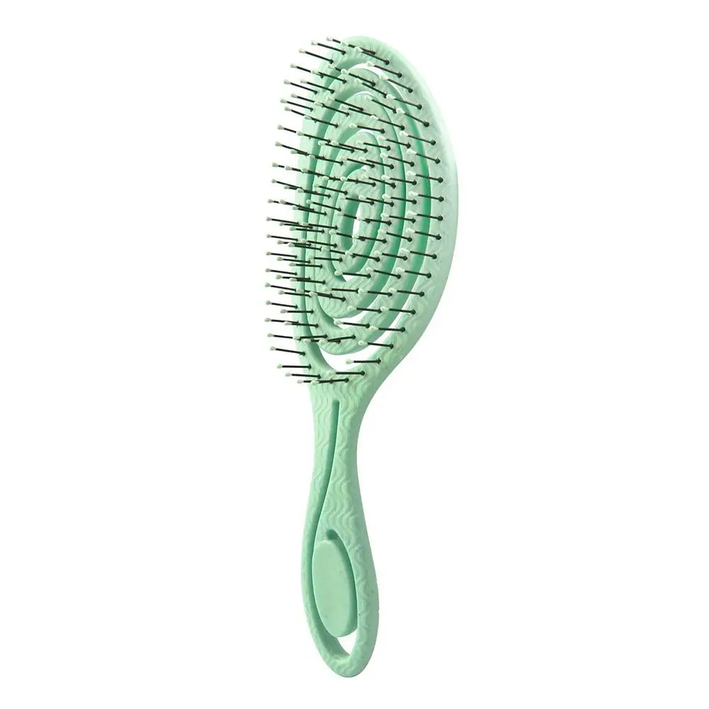 Peigne polyvalent vert clair, humide et sec, pour les soins capillaires