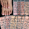 Colección de prensa francesa de 120 piezas en uñas, en tonos rosa y beige.