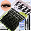 A package of Groinneya DIY spiky lash clusters for bold extensions with various lash lengths and a sealing tool.