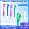 A collection of toothbrushes, mouthwash, and dental floss tools in various colors demonstrating multi-effect integration.