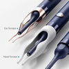 A close-up of a multi-functional nasal and ear forceps cleaning kit with various tips and a removable spoon.