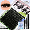 A close-up of Groinneya DIY spiky lash clusters for bold extensions showing the product and packaging details.