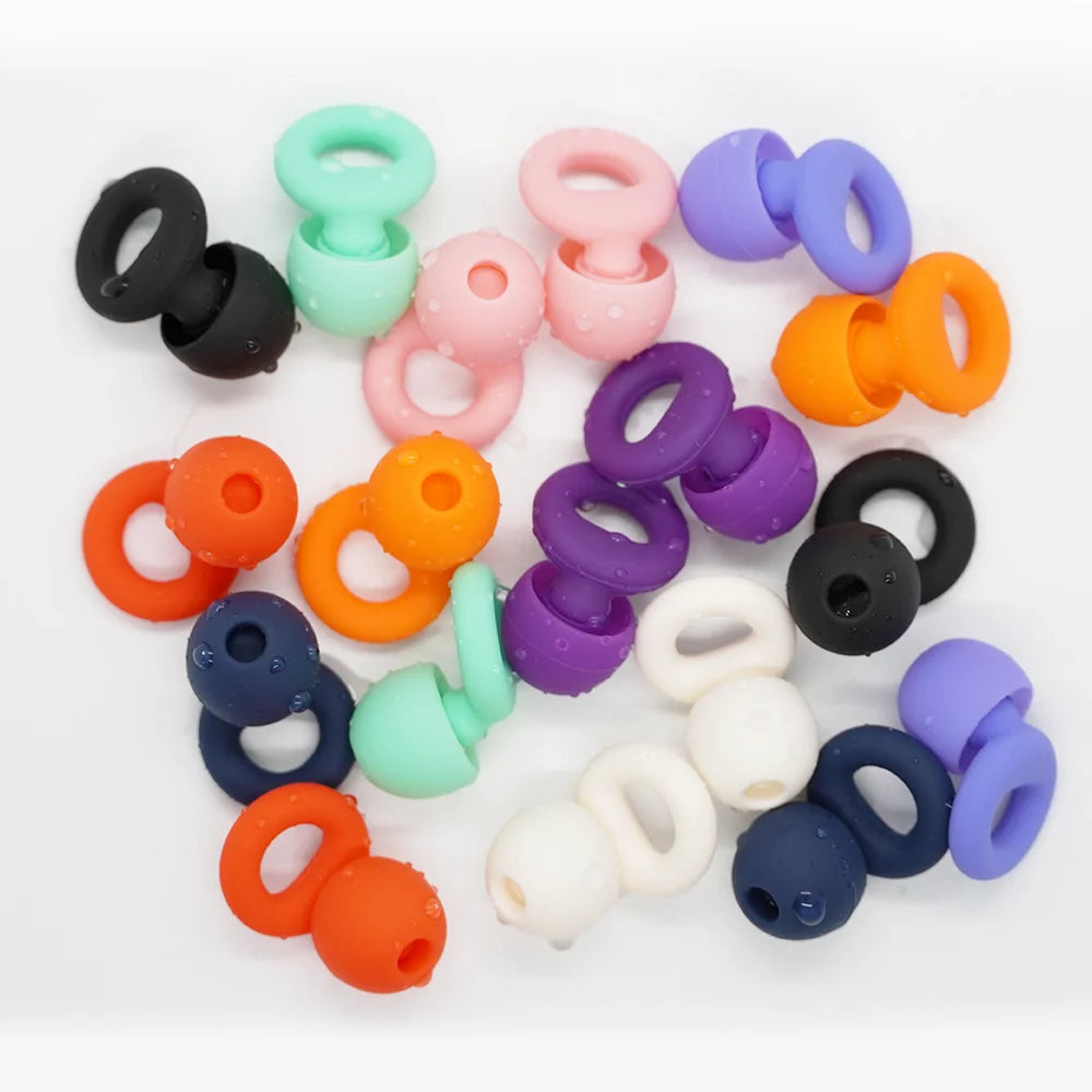 Collection de bouchons d'oreille en silicone colorés et anti-bruit de différentes tailles