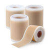 Three rolls of beige reusable silicone scar sheets for skin healing